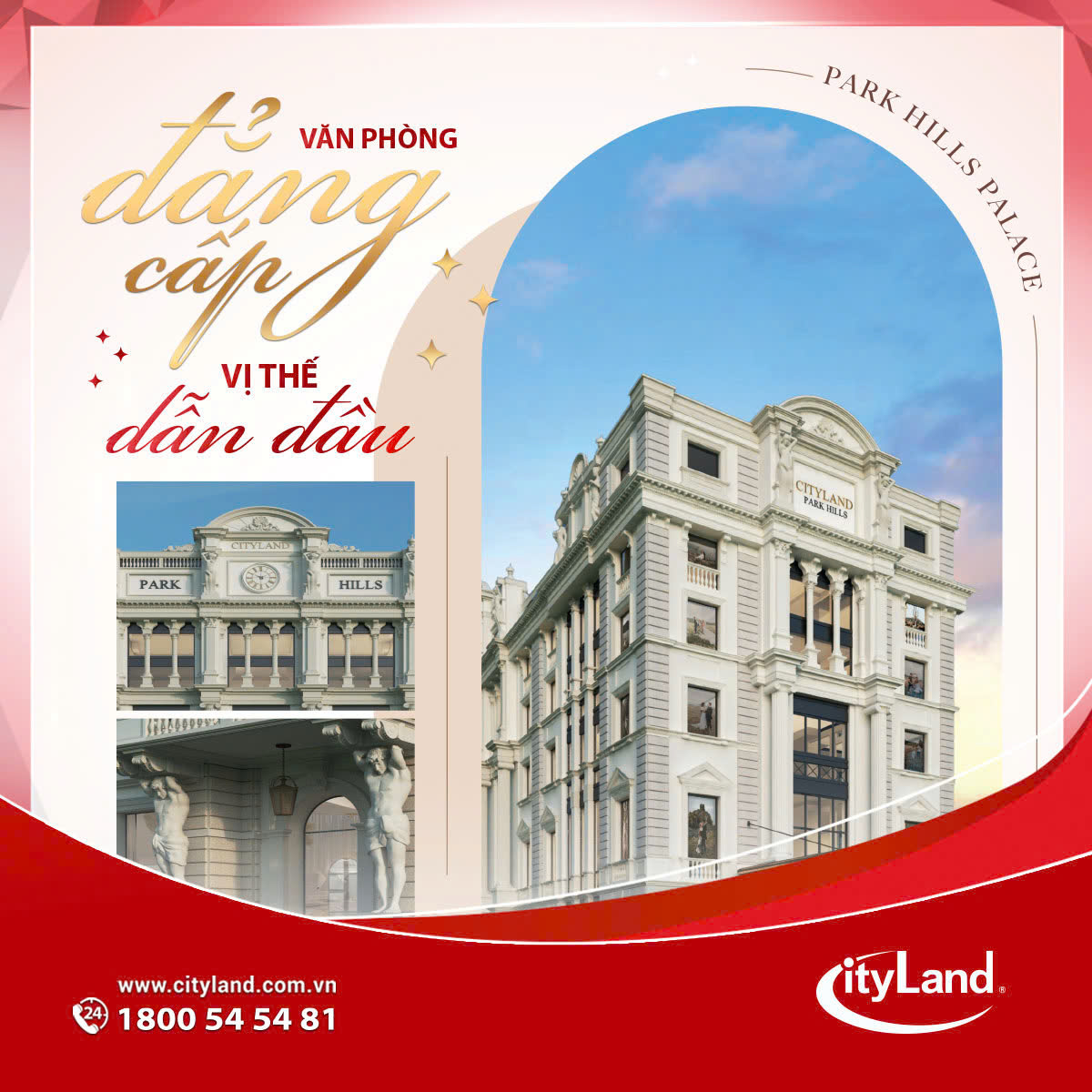 Park Hills Palace mang đến một không gian làm việc chuyên nghiệp, nơi nghệ thuật và kinh doanh hòa quyện.